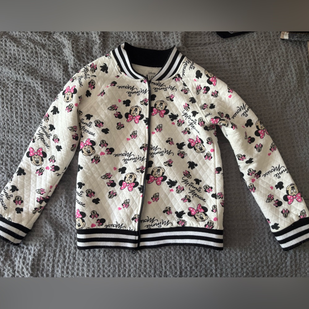 Disney Minnie Mouse White Quilted Top